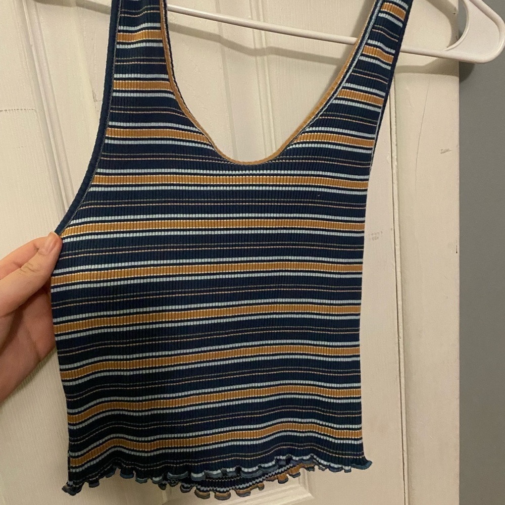 Stripped halter top